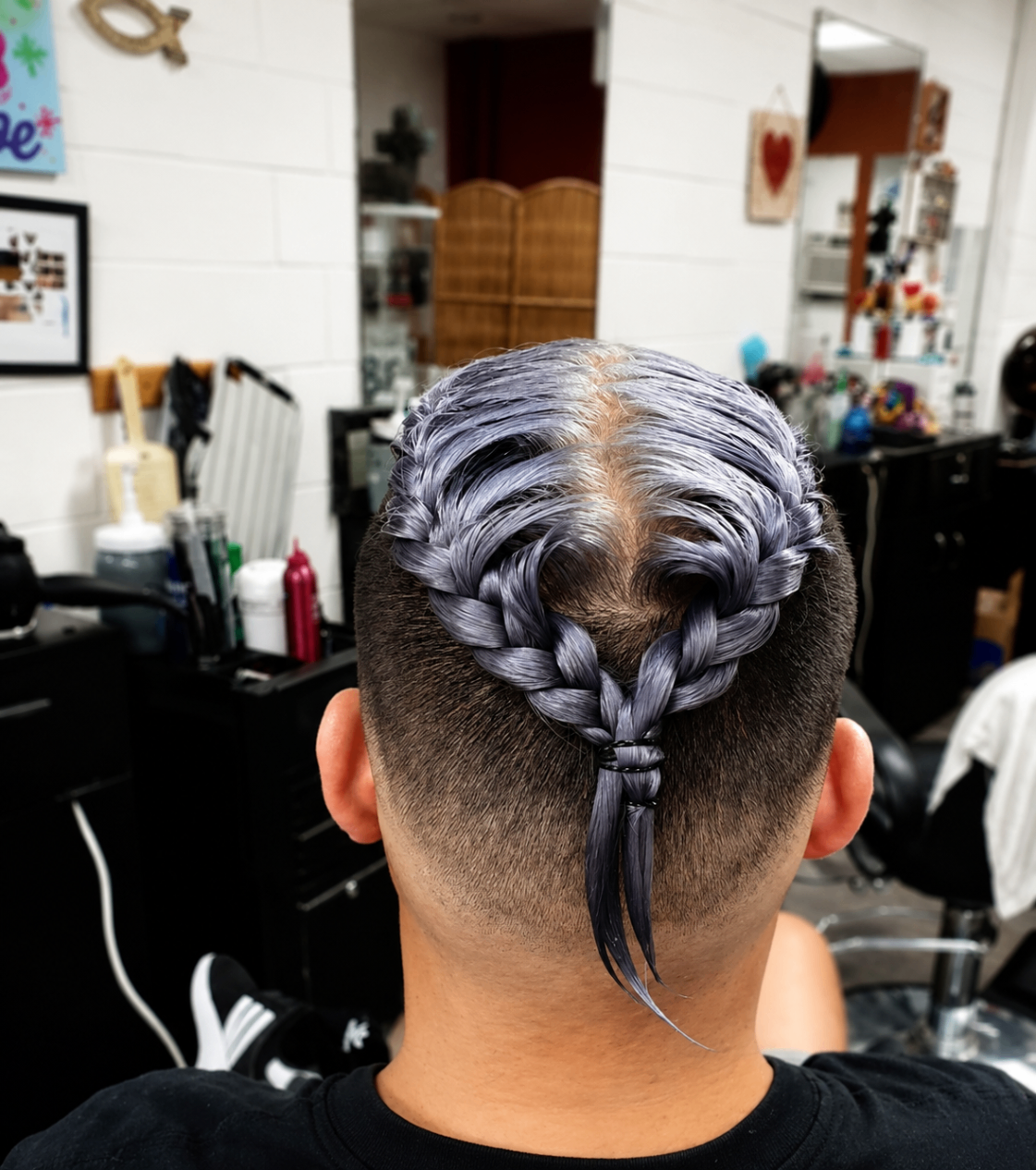 Trenza y fade